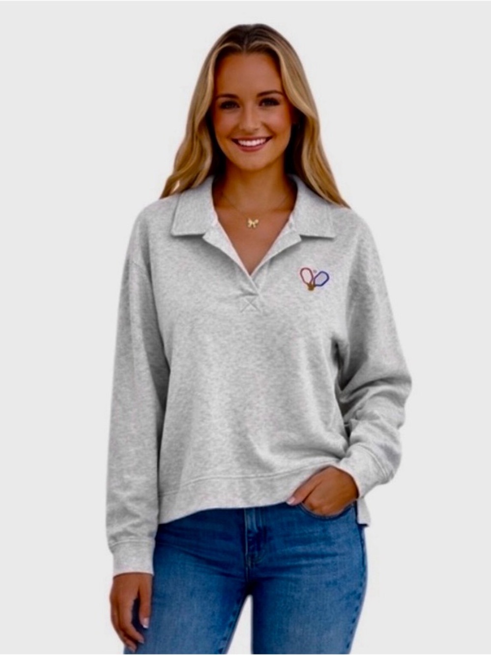 RAE DUNN PICKLEBALL SWEATSHIRT TOP